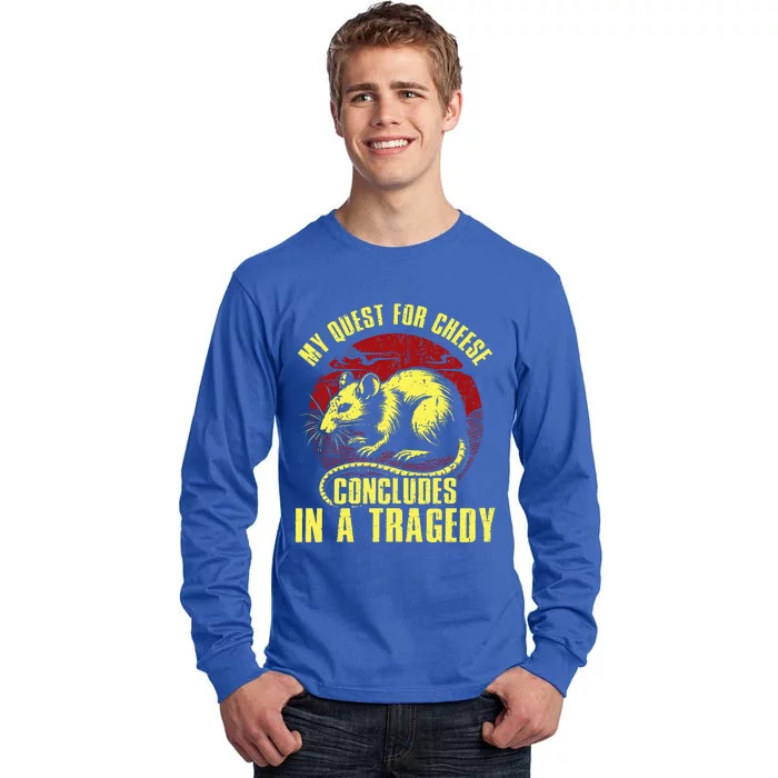 My Quest For Cheese Concludes In A Tragedy Rat Tall Long Sleeve T-Shirt