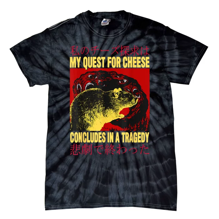 My Quest For Cheese Rat Tie-Dye T-Shirt