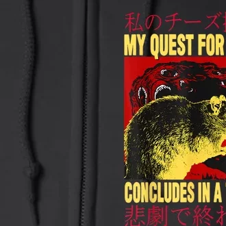 My Quest For Cheese Rat Full Zip Hoodie