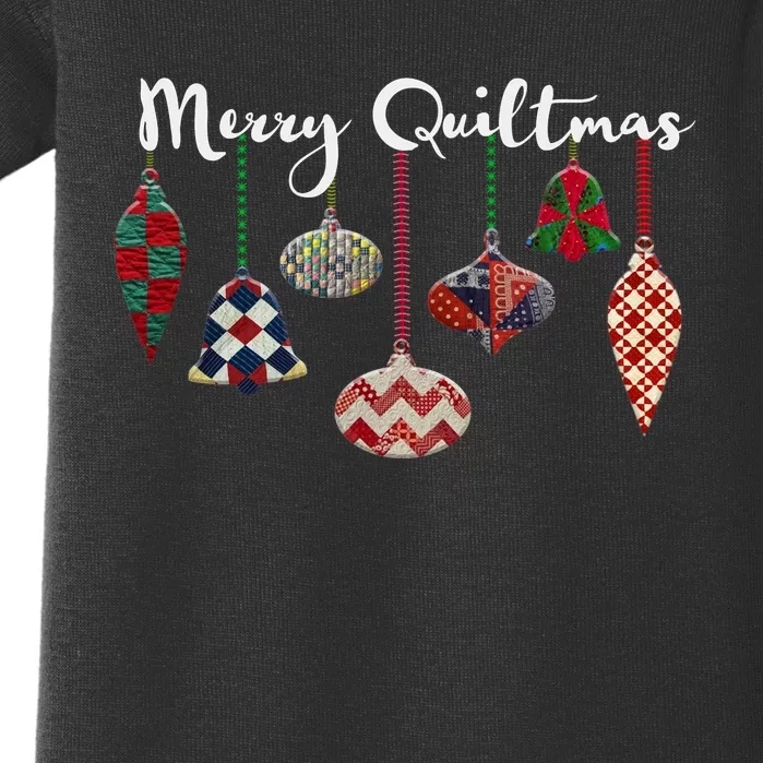 Merry Quiltmas Funny Christmas Quilt Ornament Sewing Gift Baby Bodysuit