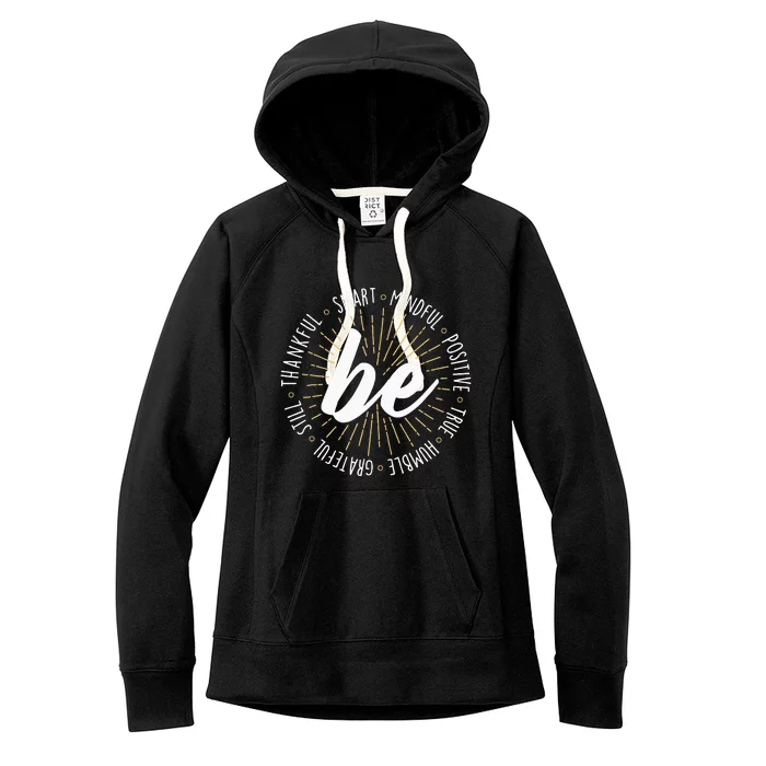 Motivational Quote Inspiration Positive Saying Life Slogan Women's Fleece Hoodie