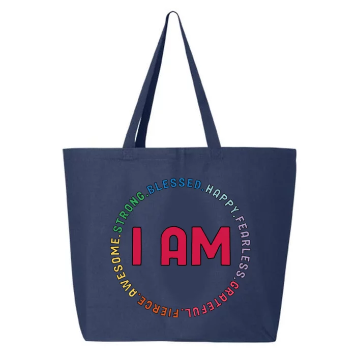 Motivational Quote Inspiration Positive Saying Life Slogan 25L Jumbo Tote