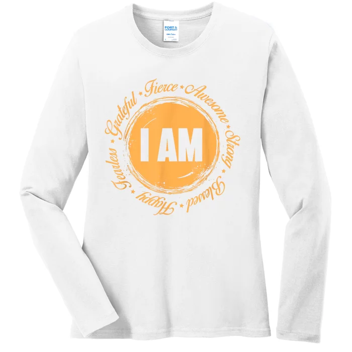 Motivational Quote Inspiration Positive Saying Life Slogan Ladies Long Sleeve Shirt