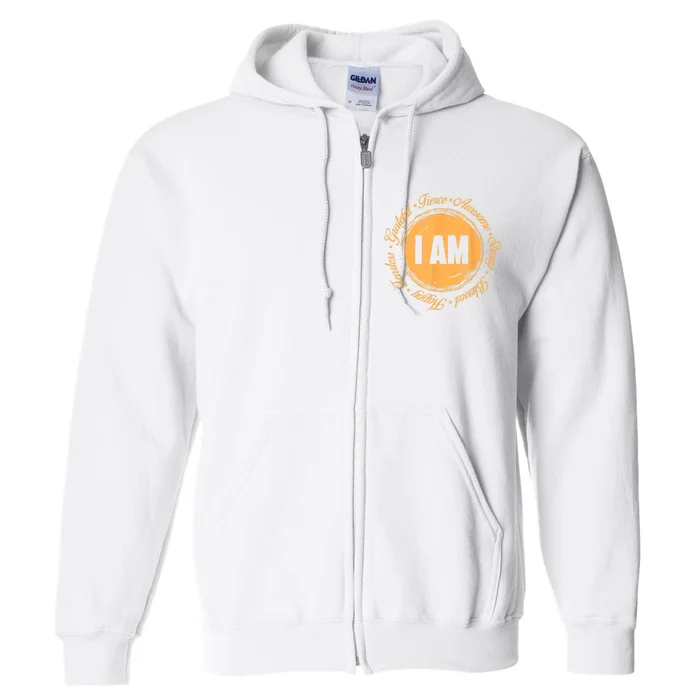 Motivational Quote Inspiration Positive Saying Life Slogan Full Zip Hoodie