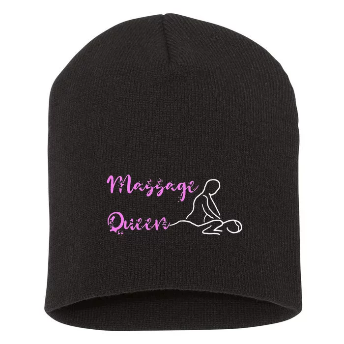 Massage Queen Masseuse Spa Reflexologist Massage Therapist Short Acrylic Beanie