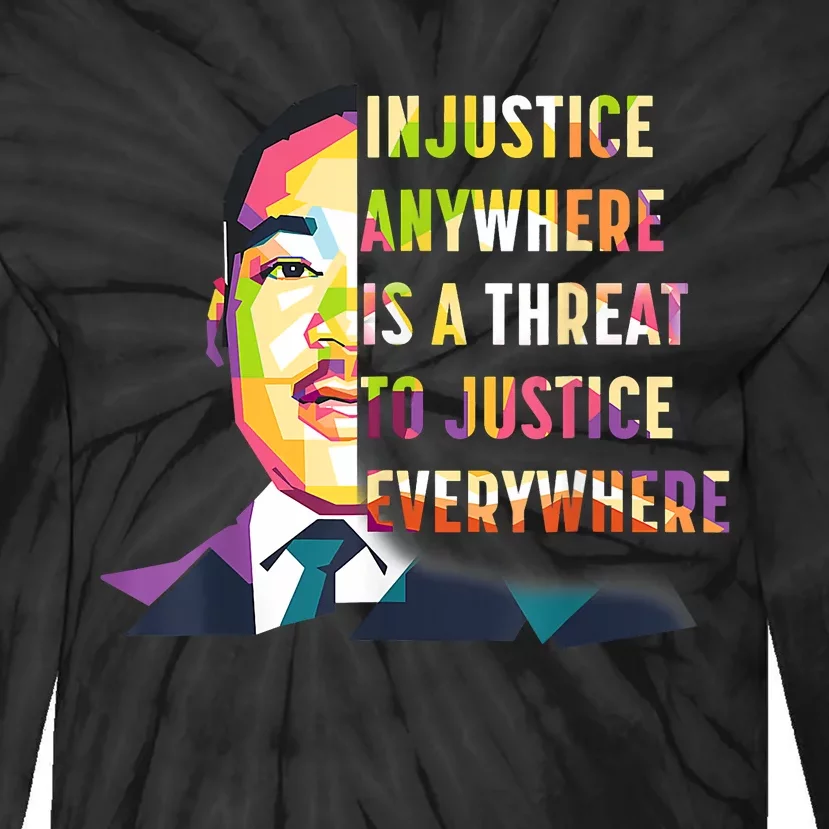 MLK Quote | Martin Luther King Jr Day | Black History Month Tie-Dye Long Sleeve Shirt