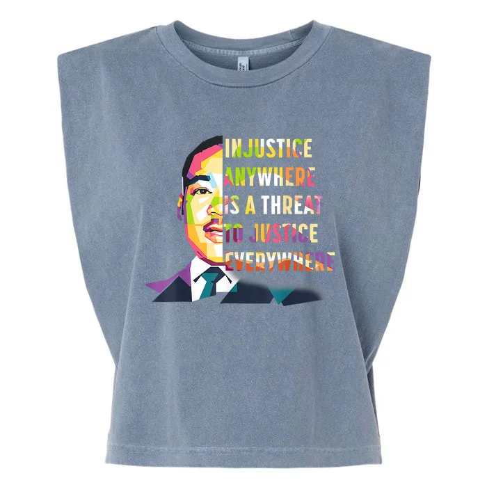 MLK Quote | Martin Luther King Jr Day | Black History Month Garment-Dyed Women's Muscle Tee