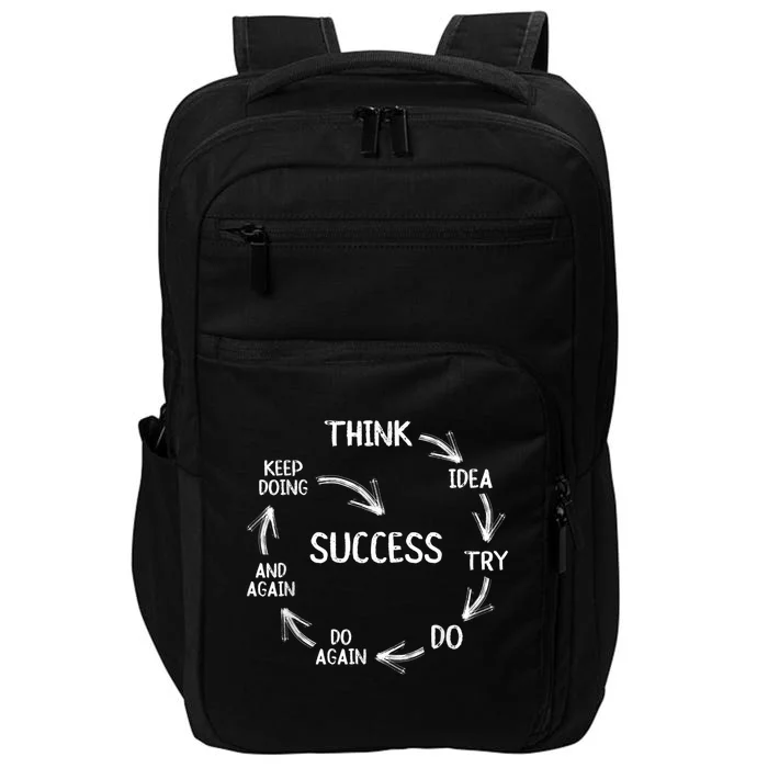 Motivational Quote Motivation Success Inspiration Mindset Impact Tech Backpack