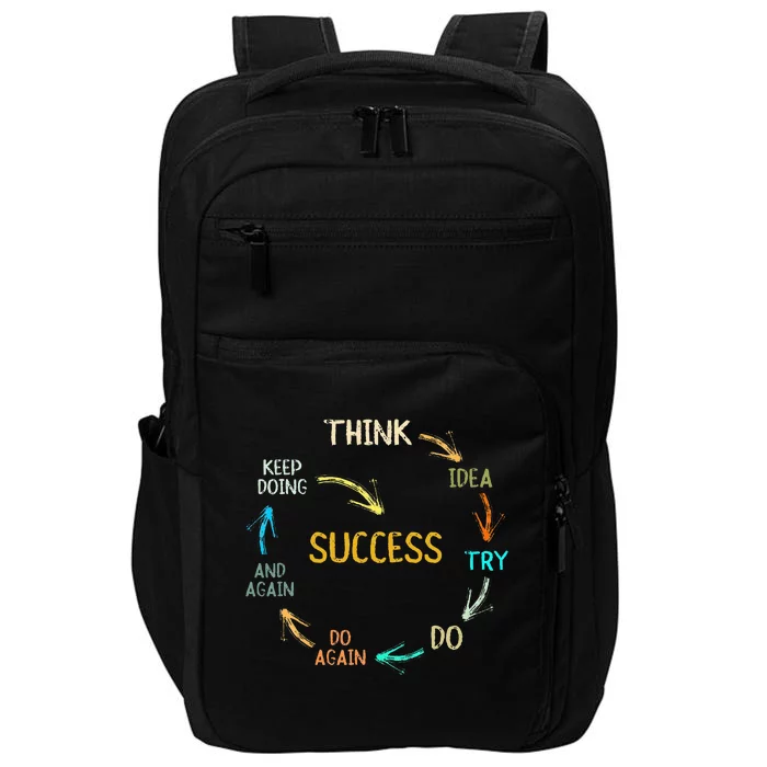 Motivational Quote Motivation Success Inspiration Mindset Impact Tech Backpack