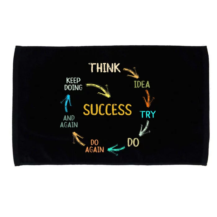 Motivational Quote Motivation Success Inspiration Mindset Microfiber Hand Towel