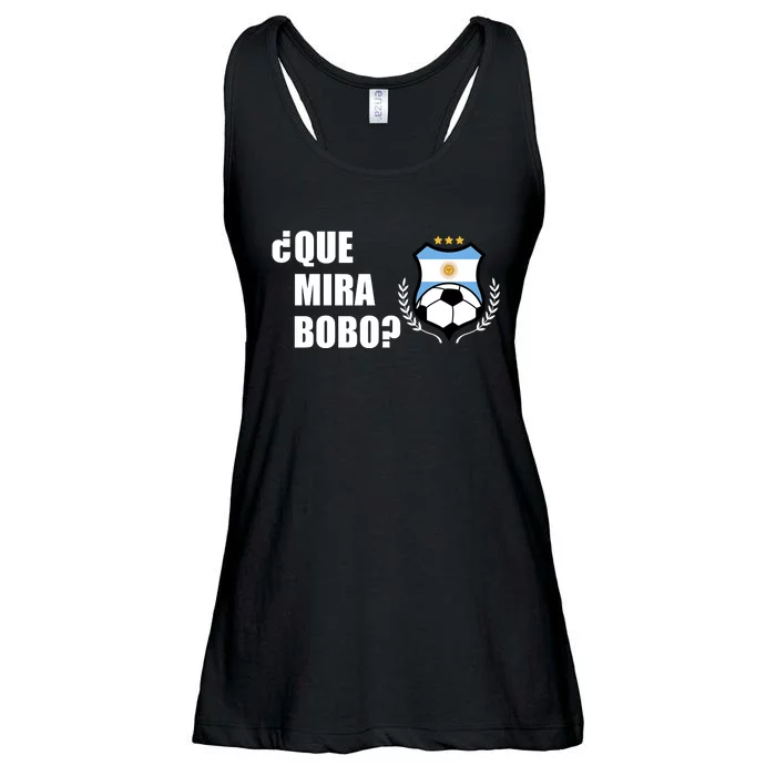 Messi Que Miras Bobo Anda Para Alla Soccer Football Argentina Ladies Essential Flowy Tank