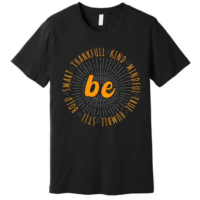 Motivational Quote Positive Saying Life Slogan Orange Premium T-Shirt