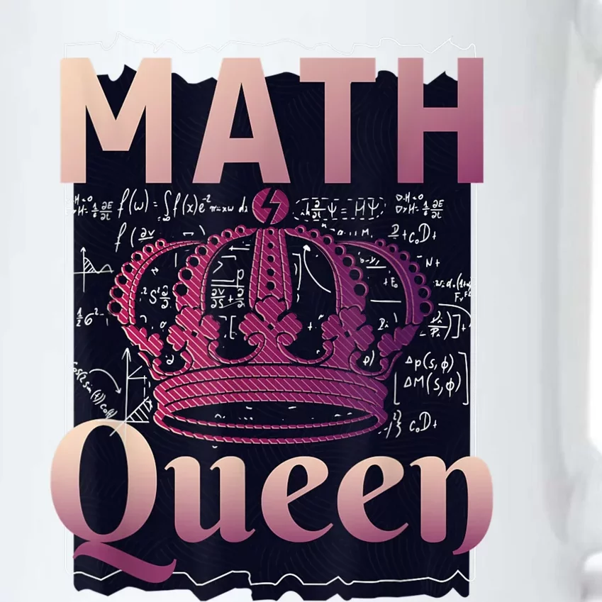 Math Queen School University Algebra Funny Mathematics Black Color Changing Mug