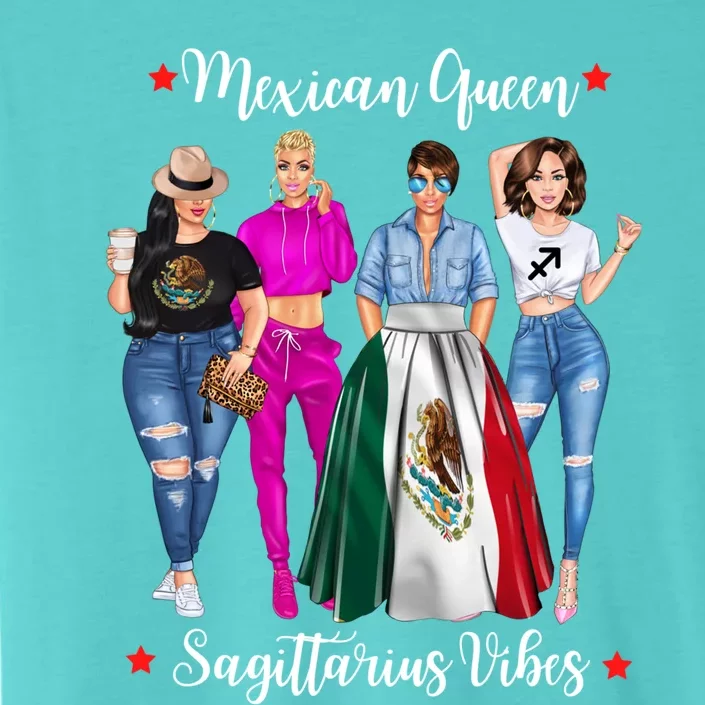 Mexican Queen Sagittarius Vibes Mexico Zodiac Astrology Gift ChromaSoft Performance T-Shirt