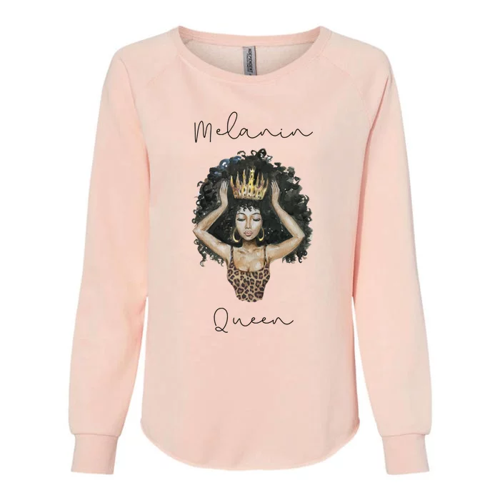 Melanin Queen Tee Black Queen Black Pride Black Magic Cute Gift Womens California Wash Sweatshirt