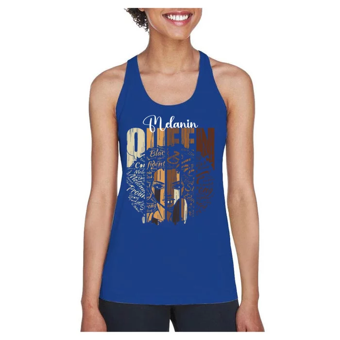 Melanin Queen Unapologetically Dope Mom Black History Gift Women's Racerback Tank