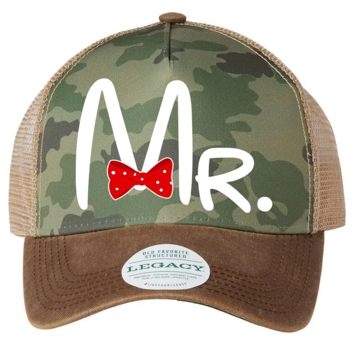 Mr. Bow Tie Cute Matching Couples Legacy Tie Dye Trucker Hat