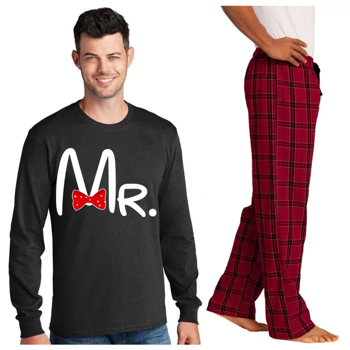 Mr. Bow Tie Cute Matching Couples Long Sleeve Pajama Set