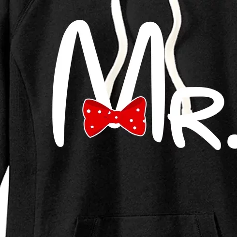 Mr. Bow Tie Cute Matching Couples Women's Fleece Hoodie