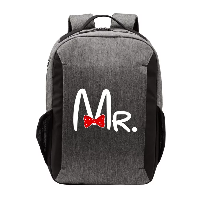 Mr. Bow Tie Cute Matching Couples Vector Backpack