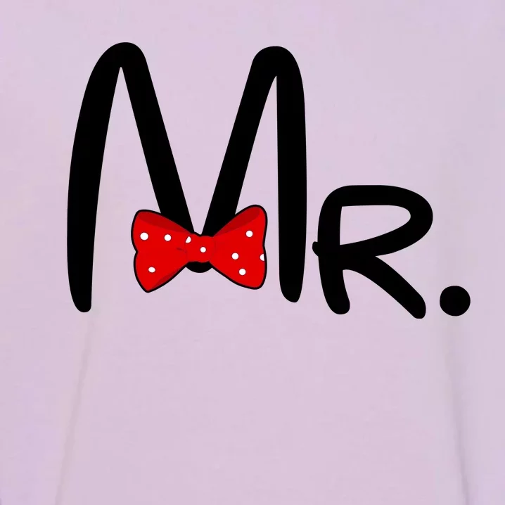 Mr. Bow Tie Cute Matching Couples Garment-Dyed Sweatshirt