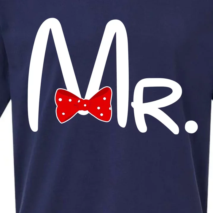 Mr. Bow Tie Cute Matching Couples Sueded Cloud Jersey T-Shirt