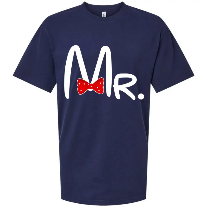 Mr. Bow Tie Cute Matching Couples Sueded Cloud Jersey T-Shirt