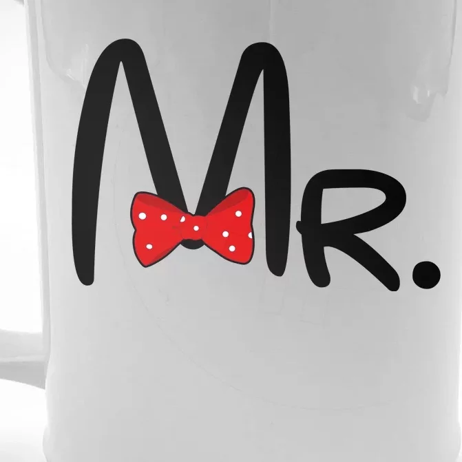 Mr. Bow Tie Cute Matching Couples Front & Back Beer Stein