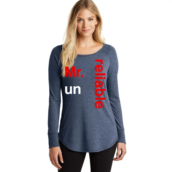 Mr. Unreliable Oklahoma Basketball Women's Perfect Tri Tunic Long Sleeve Shirt