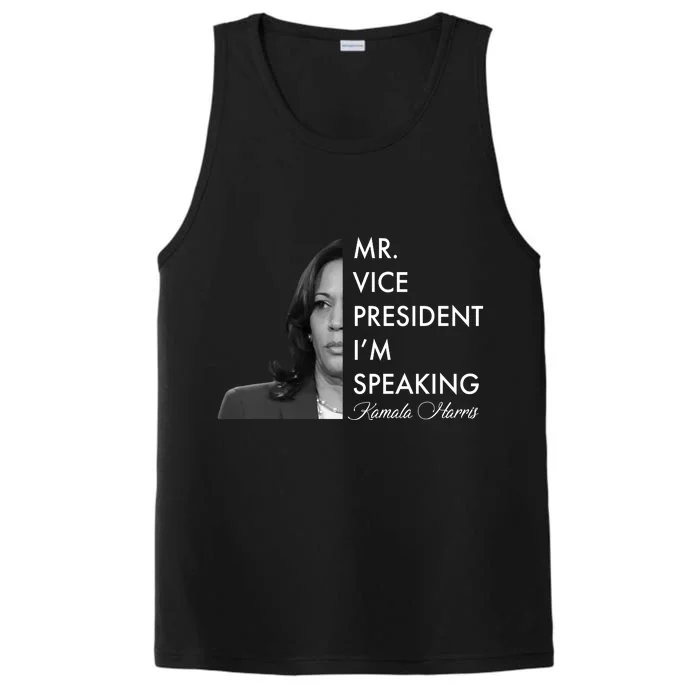 Mr Vice President I'm Speaking Kamala Harris Portrait Performance Tank