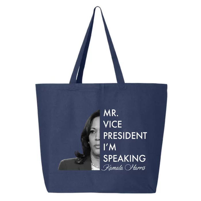 Mr Vice President I'm Speaking Kamala Harris Portrait 25L Jumbo Tote