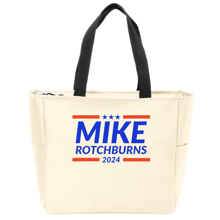 Mike Rotchburns 2024 Funny Gag Gift Zip Tote Bag