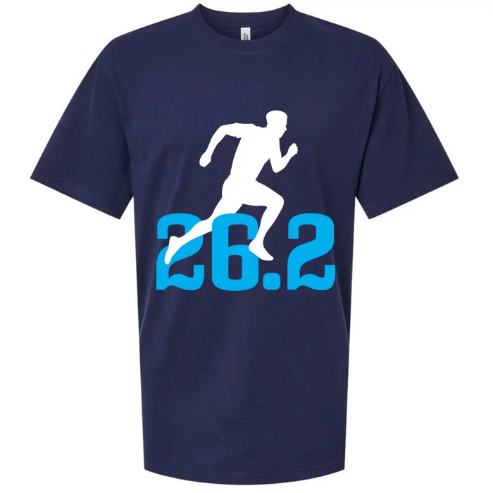 Marathon Running 26 2 Miles Marathon Runner Gift Sueded Cloud Jersey T-Shirt