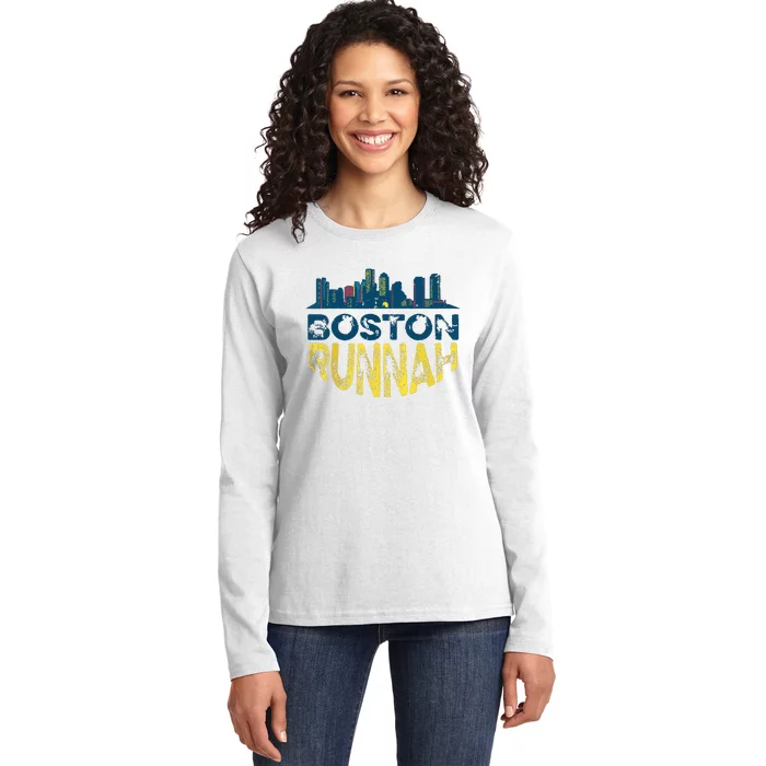 Marathon Runner 262 Miles Runnah Ladies Long Sleeve Shirt