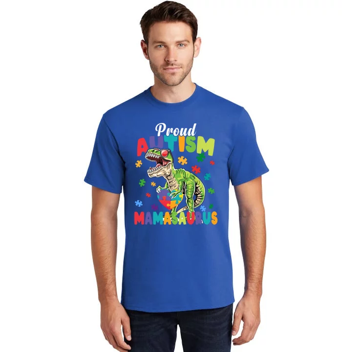 Mamasaurus Rex Autism Awareness Autistic Mother's Day Great Gift Tall T-Shirt