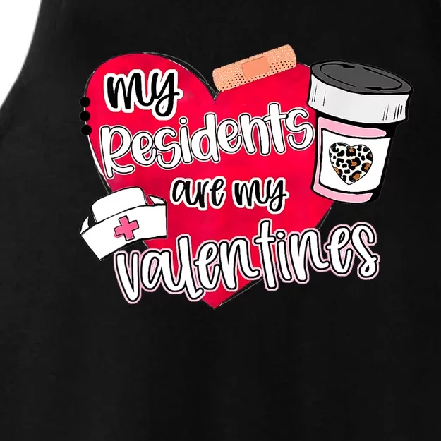 My Residents Are My Valentine Valentines Day Doctor Nurse Ladies Tri-Blend Wicking Tank