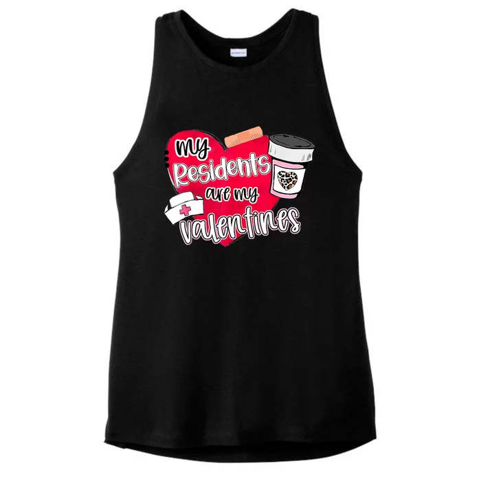 My Residents Are My Valentine Valentines Day Doctor Nurse Ladies Tri-Blend Wicking Tank