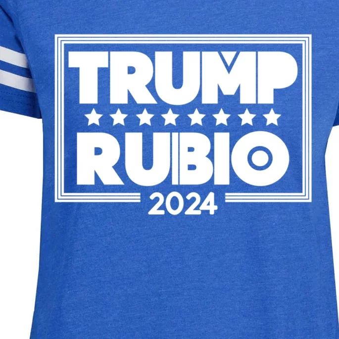 Marco Rubio And Donald Trump Election 2024 Gift Enza Ladies Jersey Football T-Shirt