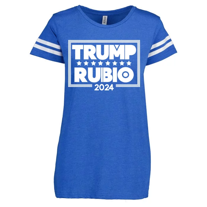 Marco Rubio And Donald Trump Election 2024 Gift Enza Ladies Jersey Football T-Shirt