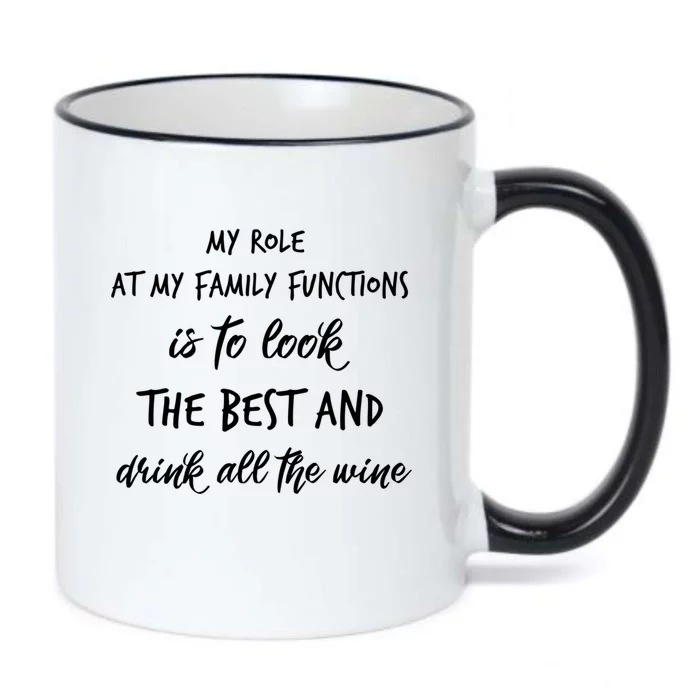 My Role At Family Functions Funny Gift Black Color Changing Mug