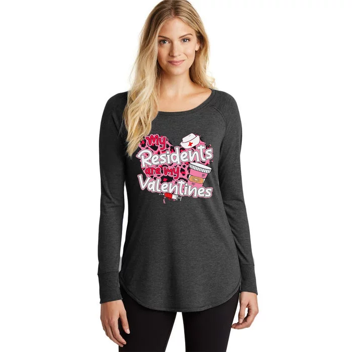 My Residents Are My Valentine Valentines Day Doctor Nurse Women's Perfect Tri Tunic Long Sleeve Shirt