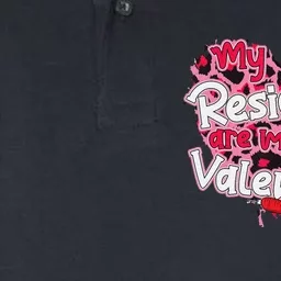 My Residents Are My Valentine Valentines Day Doctor Nurse Softstyle Adult Sport Polo