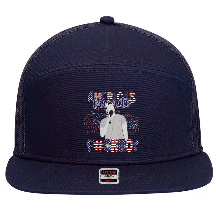 Matt Rife Americas Favorite Fuckboy Matt Rife Tour 4th Of July 7 Panel Mesh Trucker Snapback Hat