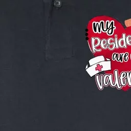 My Residents Are My Valentine Valentines Day Doctor Nurse Softstyle Adult Sport Polo