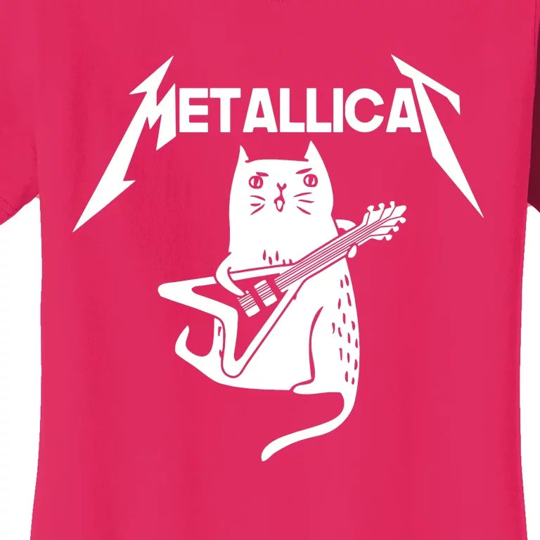 Metallicat Rock Band Guitar Women's T-Shirt