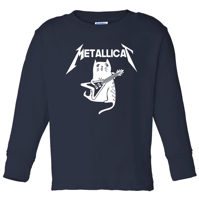 Metallicat Rock Band Guitar Toddler Long Sleeve Shirt