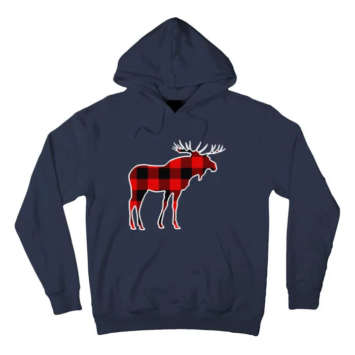 Moose Red Buffalo Plaid Deer Elk Matching Pj Family Gift Tall Hoodie