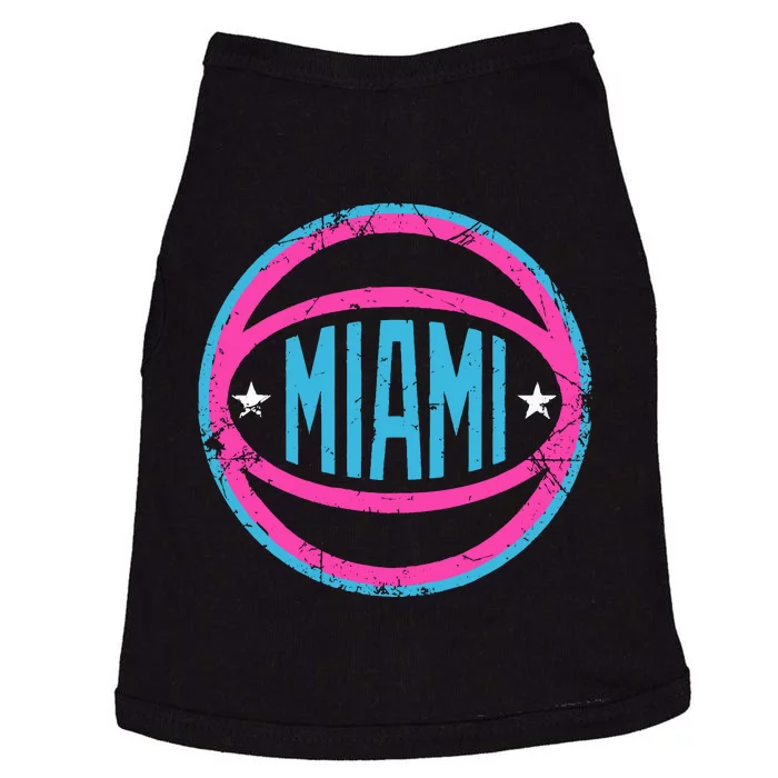 Miami Retro Basketball Nights Doggie Tank