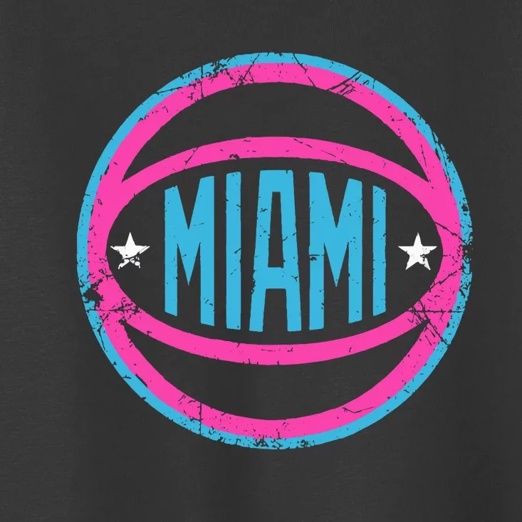 Miami Retro Basketball Nights Toddler T-Shirt