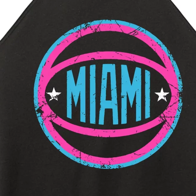 Miami Retro Basketball Nights Women’s Perfect Tri Rocker Tank